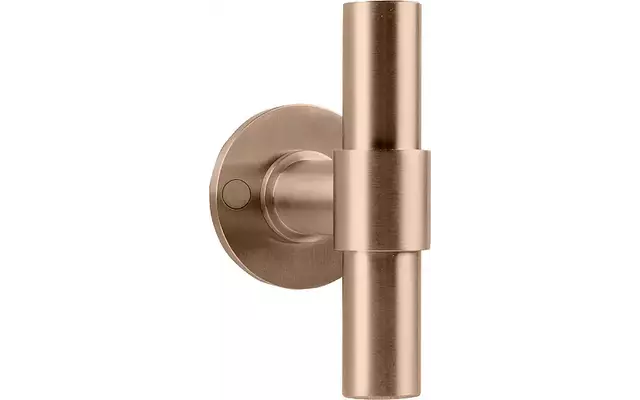 Deurkruk PVD licht brons One Piet Boon geveerd rozet PBT20/50
